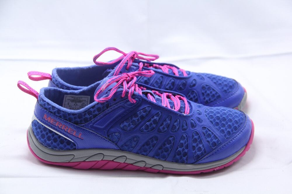 Merrell Crush Glove Shoes Womens Size 8 Blue Purple Vibram Hiking Minimalist